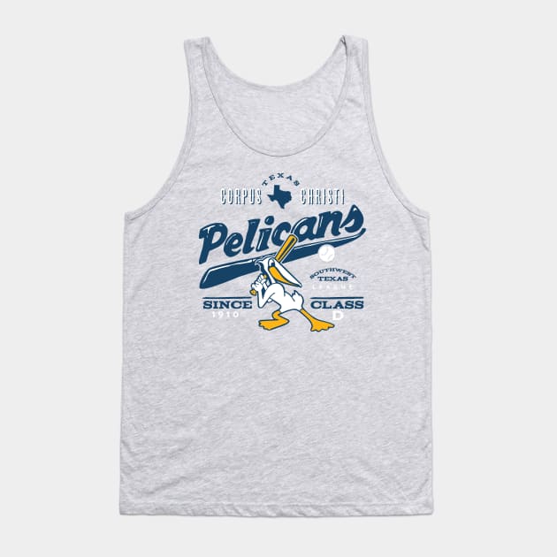 Corpus Christi Pelicans Tank Top by MindsparkCreative